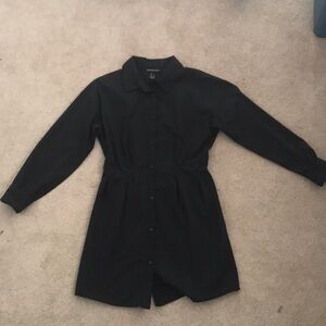 Elegant Black Shirt Dress